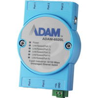 ADAM-6520L Unmanaged Ethernet Switch mit 5x 10/100 Mbps RJ45 Anschlüssen von Advantech