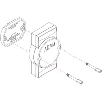 ADAM-6521-ST industrieller Unmanaged Ethernet Switch mit 4x RJ45 und 1x MM ST von Advantech DIN-Schienenhalterung
