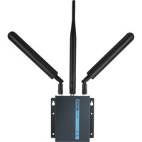 EKI-1642I industrieller 4G Mobilfunkrouter mit GPS von Advantech mit Antennen von oben