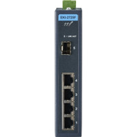 EKI-2725F unverwalteter Gigabit Ethernet Switch mit 4GE und einem SFP Port von Advantech von vorne