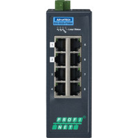 EKI-5528-PNMA Managed 8-Port Fast Ethernet PROFINET Switch mit 8x RJ45 Ports von Advantech Front
