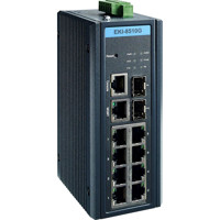 EKI-8510G-2FI Managed TNS Switch mit 8x Gbe und 2x SFP Anschlüssen von Advantech Side