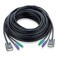 2L-1020P von Aten ist ein PS/2-KVM-Kabel mit 20m Länge und HDB-15 Ports.