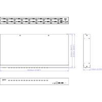 CS19216 16-Port 4K60 UHD DisplayPort KVM Switch von Aten Zeichnung