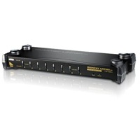 CS88A von Aten ist ein Rack KVM-Switch mit 8 Ports für PS/2, USB und VGA.