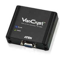 VC160A von Aten ist ein VGA auf DVI-Konverter mit Stromversorgung über Netzteil oder VGA-Port.