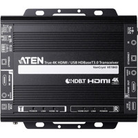 VE1843 True 4K HDMI/USB 2.0 über HDBaseT 3.0 Transceiver mit einer Reichweite von bis zu 100 m über ein CAT 6a Kabel von ATEN von oben
