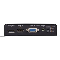 VE3912T kompakter DisplayPort, HDMI und VGA Switch mit einem HDBaseT Sender von Aten Front