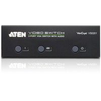 VS0201 von Aten ist ein VGA Grafik-Switch mit 2 Ports für Audio- und Bildübertragung.