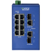 eWorx SEC410-2SFP 10 Port Managed Industrie Switch mit 2 SFP Ports von B+B SmartWorx.