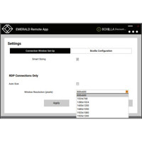 Emerald Remote App KVM Software Lizenz über Boxilla KVM Manager von Black Box Window