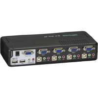 KV7021A 4-Port ServSwitch DT PRO II VGA KVM Switch für PS/2 oder USB Computer von Black Box Ports