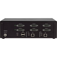 KVS4-2002D 2-Port Dual-Head DVI-I Secure KVM Switch von Black Box Anschlüsse