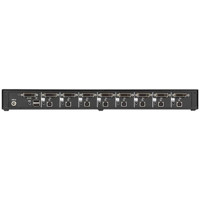 SS8P-SH-DVI-U Secure KVM Switch mit NIAP 3.0 Zertifizierung, EDID Learning und DVI von Black Box Rückseite