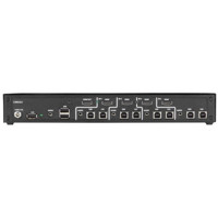 SS4P-SH-HDMI-UCAC sicherer KVM Schalter mit NIAP 3.0 Zertifizierung, EDID Learning und Emulation und 4K HDMI von Black Box Rückseite