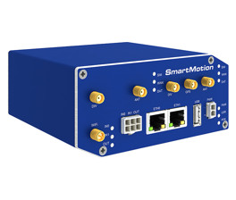 SmartMotion 4G/LTE Router mit dualen cellularen Modulen von B+B SmartWorx (Conel).