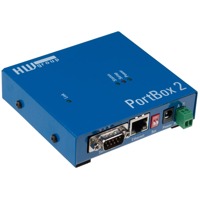 PortBox2 von HW group verbindet Full RS-232/485 serielle Ports mit dem Netzwerk und unterstützt 9-bit Protokolle.