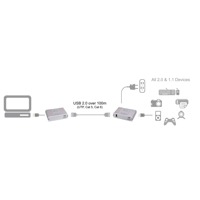 Diagramm zur Anwendung des USB 2.0 Ranger 2201 von Icron.