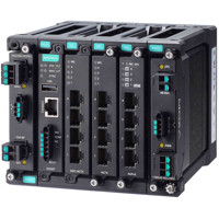 MDS-G4012 Modulare 12-Port Layer 2 Managed Gigabit Ethernet Switches von Moxa Side