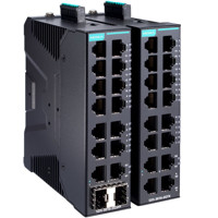 SDS-3016 Serie 16-Port Gigabit Smart Ethernet Switches mit EtherNet/IP, Modbus TCP und PROFINET von Moxa