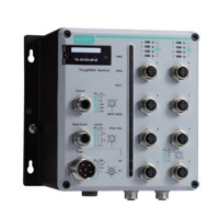 Die Ethernet Switches der TN-5510A-8PoE Serie von Moxa sind managed und EN 50155 konform.