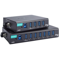 UPort 400A Serie industrielle USB 3.2 Hubs mit 4x oder 7x USB Typ A Ports von Moxa