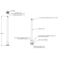 OMNI-904 4x4 MIMO LTE/5G Rundstrahlantenne von Poynting Zeichnung