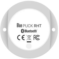 Blue PUCK RHT Bluetooth 4.0 LE Temperatur und Feuchtigkeitssensor von Teltonika von oben