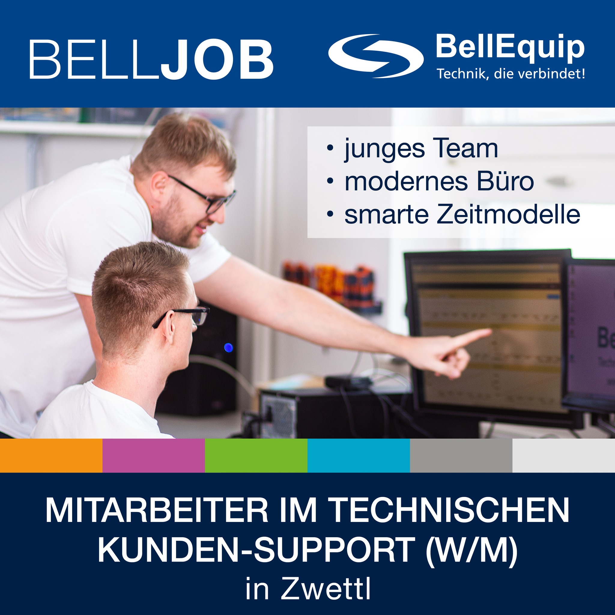 BellJOB Mitarbeiter im technischen Kunden-Support