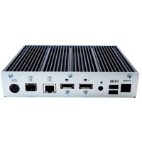 Receiver des ADDERLink XD C650 Quad-Head KVM Extender von hinten