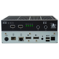 ADDERLink XD641 Single-Head KVM Extender für Auslösungen bis 4K60 UHD von Adder Receiver von vorne und hinten