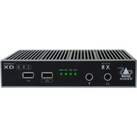 ADDERLink XD642 Dual-Head DisplayPort 1.2 KVM Extender für Auflösungen bis 4K60 von Adder Receiver Front
