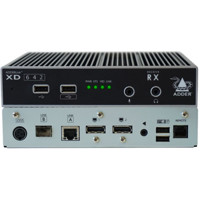 ADDERLink XD642 Dual-Head DisplayPort 1.2 KVM Extender für Auflösungen bis 4K60 von Adder Receiver vorne und hinten