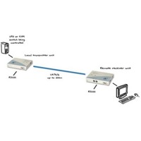 Diagramm zur Anwendung des AdderLink KVM Extenders von Adder.