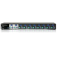 AdderView Matrix von Adder ist ein 8 oder 16 Port KVM-Switch für VGA und PS/2 auf 2 Konsolen.