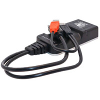 Die Kabel des ADDERLink INFINITY 102T DP ZeroU KVM over IP Transmitters von Adder