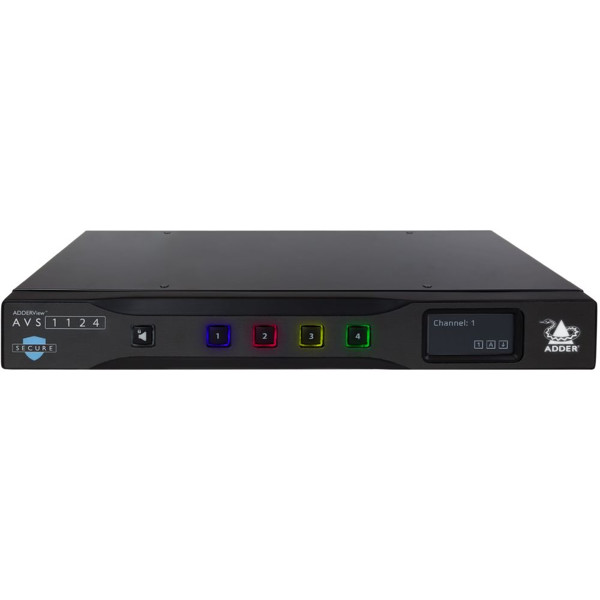 AVS1124 AdderView Secure Multi-Viewer Switch mit 4x DVI und 2x HDMI von Adder