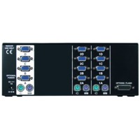 SmartView MultiScreen VGA KVM-Switch von Adder für 4 Bildschirme auf 2 Rechner.