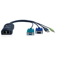 CATX-USBA-DA von Adder ist ein Dual Computeranschluss Modul mit VGA, USB, Audio und RS232.