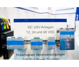 DC USV Anlagen mit 12, 24 und 48 VDC am Messeregal