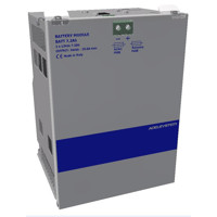 Batteriemodul mit 2x 12V DC 7.2Ah Batterien von ADEL system zur Versorgung von USVs.