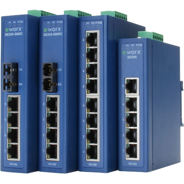 eWorx SE200 Serie unmanaged Industrie Switches von Advantech B+B SmartWorx