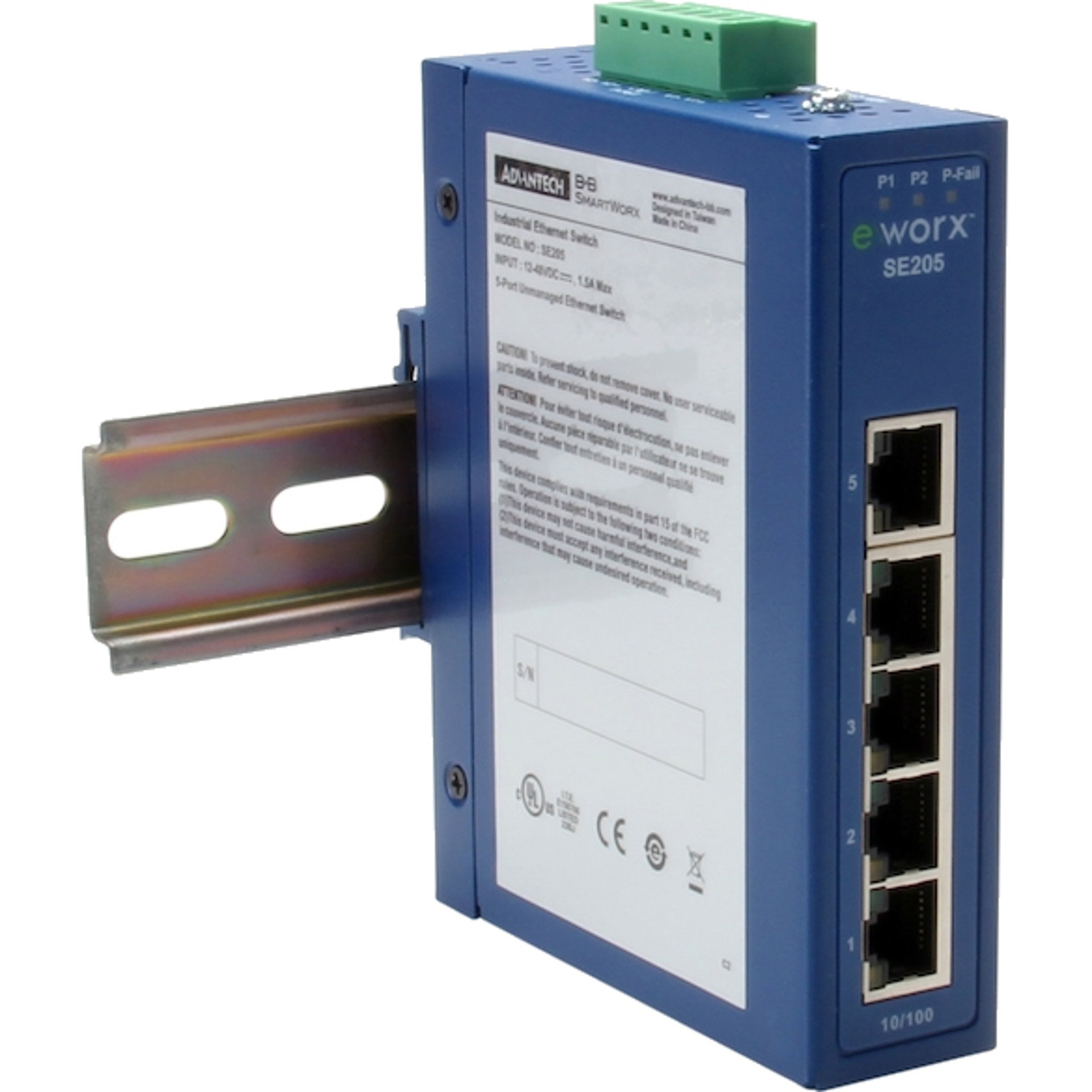 SE205 5 Port Industrie Switch Advantech B+B SmartWorx BellEquip