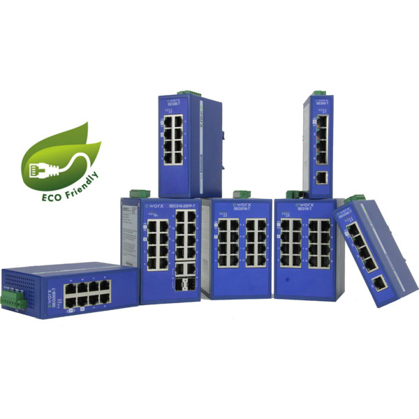 eWorx SE300 Series monitored unmanaged industrielle Netzwerk Switches von Advantech B+B SmartWorx