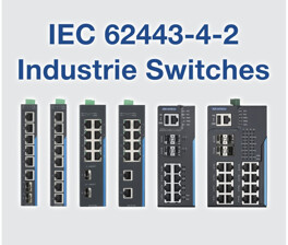 IEC-62443-4-2 konforme Industrie Switches von Advantech Verschiedene IEC-62443-4-2 konforme Industrie Switches von Advantech