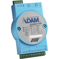 ADAM-6117PN PROFINET Eingangsmodul mit 8x analogen Eingangskanälen und 2x RJ45 LAN Ports von Advantech Side