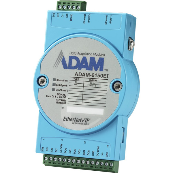 ADAM-6150EI Remote I/O Ethernet/IP Modul mit 8x digitalen Inputs und 7x digitalen Outputs von Advantech