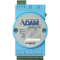 ADAM-6151EI 16-Kanal digitales Ethernet/IP Eingangsmodul mit 2x RJ45 LAN Ports von Advantech Front