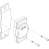 ADAM-6521-ST industrieller Unmanaged Ethernet Switch mit 4x RJ45 und 1x MM ST von Advantech Wandhalterung