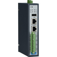 ECU-1251 industrielles Kommunikationsgateway von Advantech mit einem Cortex A8 Prozessor von links